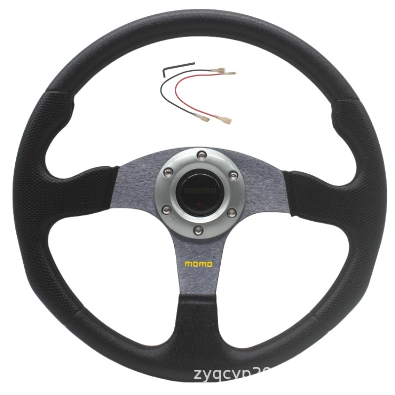 Car Modified Steering Wheel, Go-Kart Steering Wheel, 14-Inch 350mm Racing Competition Universal Atv Steering Wheel