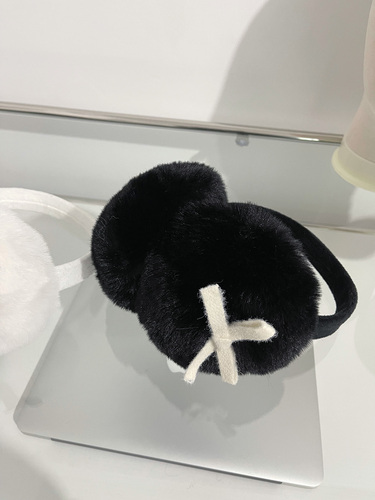 Autumn and winter new Korean style cold-proof and warm plus velvet cute bow earmuffs ins thickened foldable earmuffs ear bags