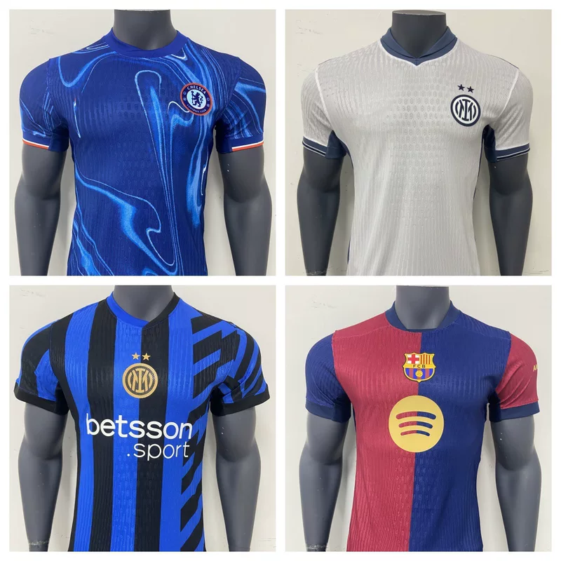 2425 Chelsea Inter Milan Barcelona home player short -sleeved football uniform
