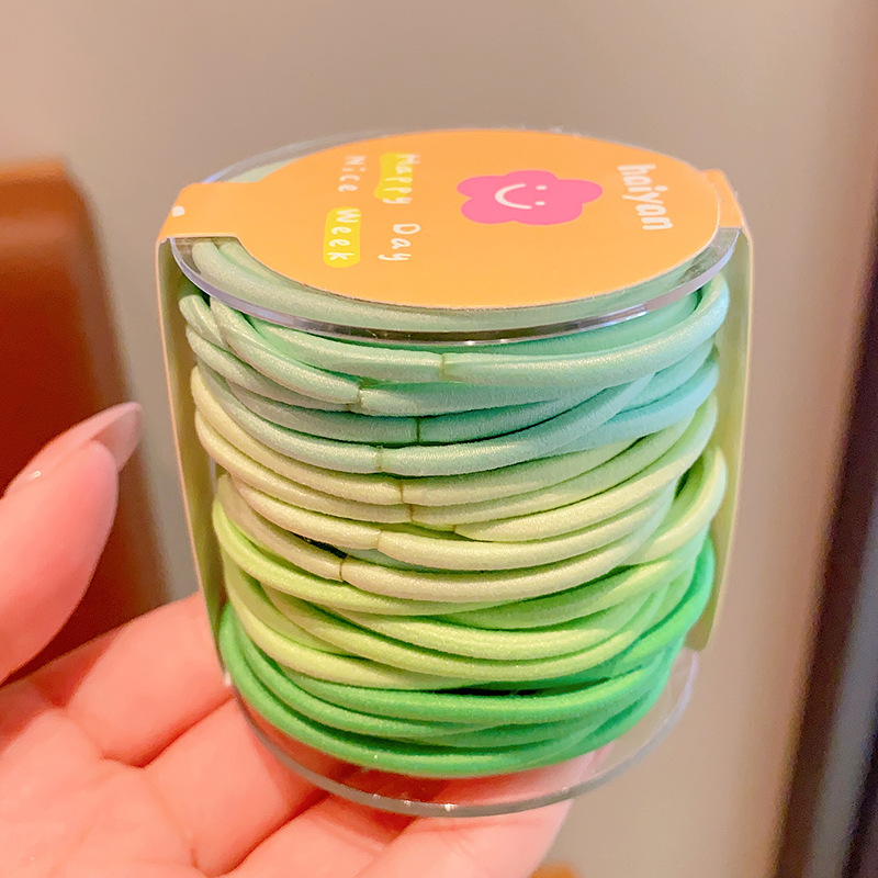 Las muchachas de la banda de goma del lazo del pelo de los niños no hacen daño a la cuerda del pelo banda elástica del pelo del bebé banda de goma colorida de la muchacha de la cuerda