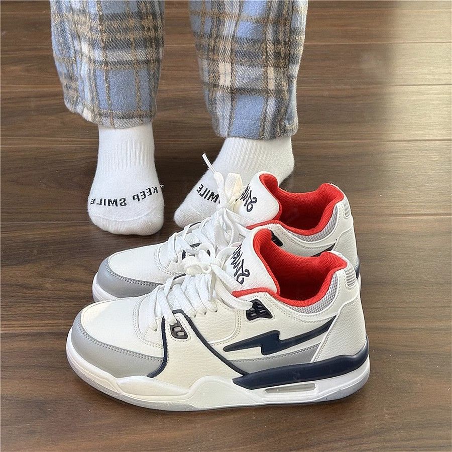 Zapatos deportivos con almohadilla de aire para mujeres 2024 nuevas tendencias de alto valor facial de estilo de campus estudiantes de ocio con suela gruesa para aumentar la altura de los zapatos de mujer