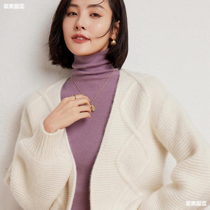 Woolen fashionable design cardigan