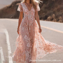 2026�ļ�ŷ����wish����Ůװ����ѷ�羳����ӡ������ȹ��Ʒ����