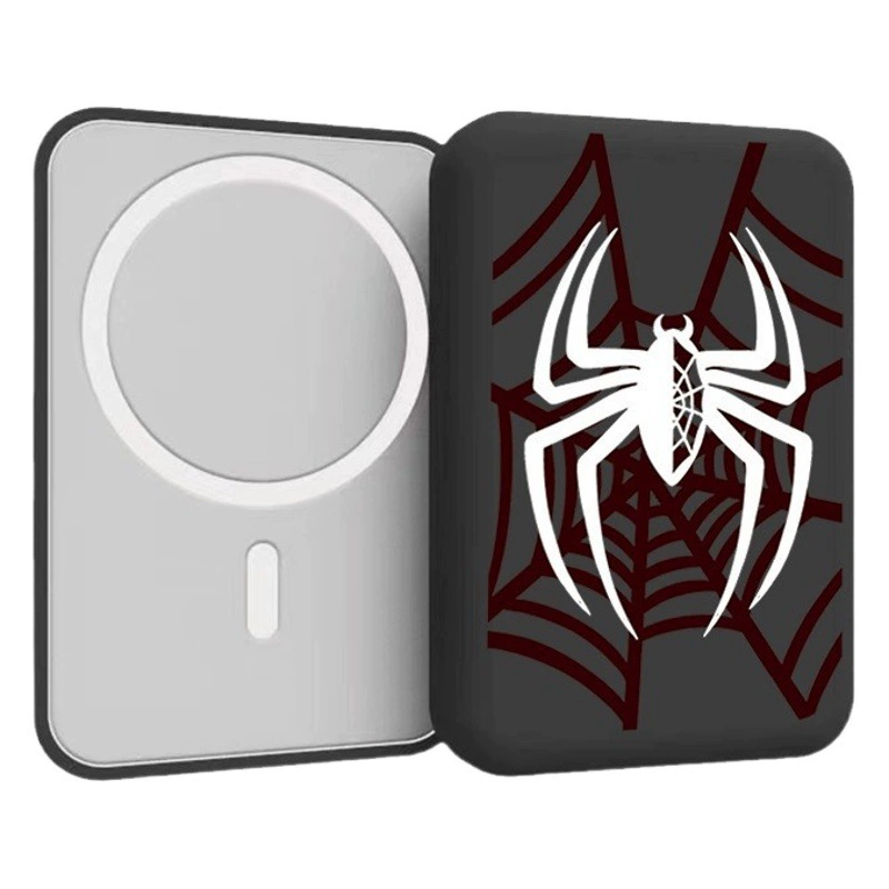 Магнитный беспроводной защитный чехол для внешнего аккумулятора Magsafe для Apple Frosted Black Spider в наличии