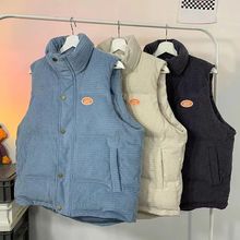 羽绒马甲男冬季外穿2022新款学生背心外套高级感慵懒风棉马夹坎肩