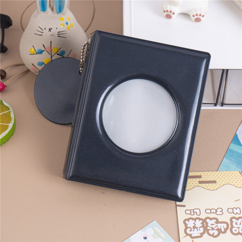 Amor al por mayor espejo hueco de 3 pulgadas rejilla única Polaroid álbum de fotos Star-Chasing aidou álbum pequeño libro de almacenamiento de tarjetas