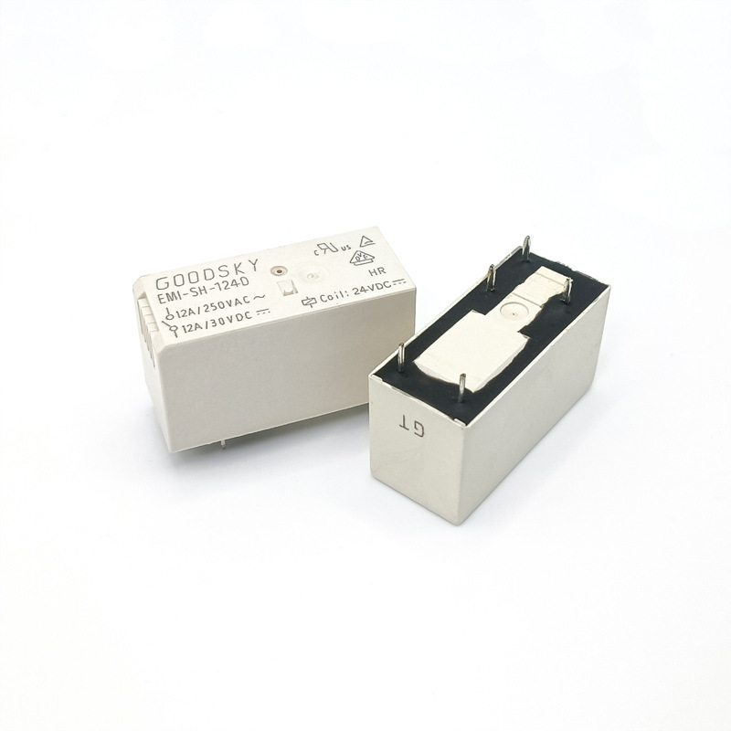全新原装国兴继电器EMI-SH-112D一组转换EMI-SH-124D 5脚12A负载