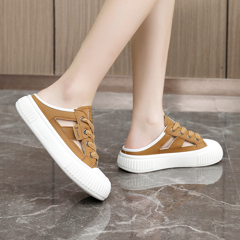 Yb5105 Nuevo modelo sin cordones, de malla, estilo veraniego, transpirable, con suela gruesa y que aumenta la altura._voghion.com