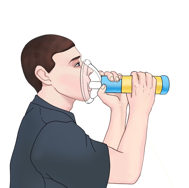 Breathing trainer suffocating Emergency Rescue Mask artificial heart and lung Device Choking Emergency Device