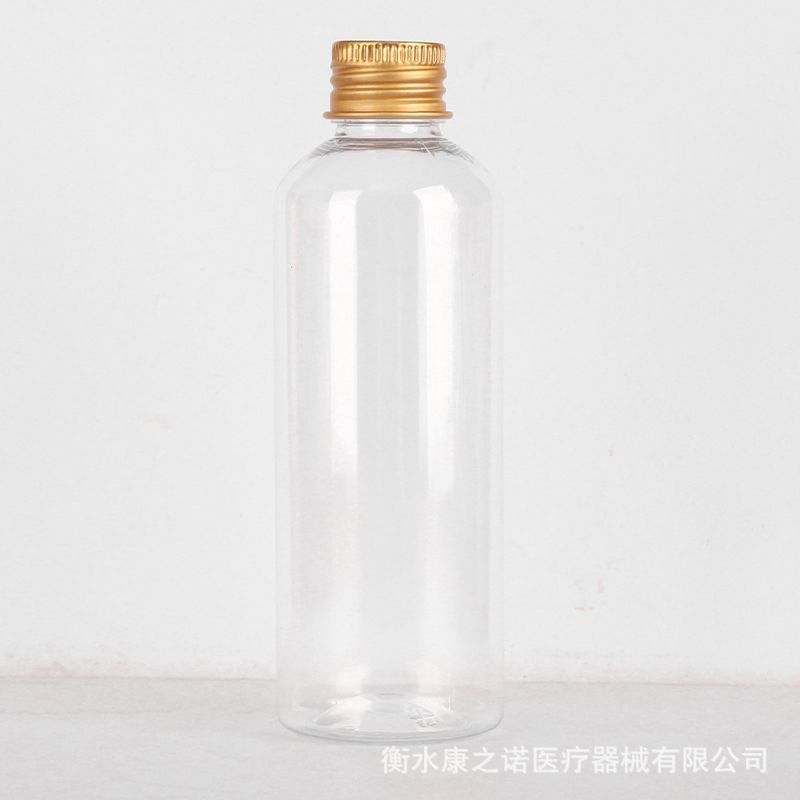 5 10 20 30ml透明塑料瓶 细长铝盖小瓶子 分装药瓶带金属盖密封瓶|undefined