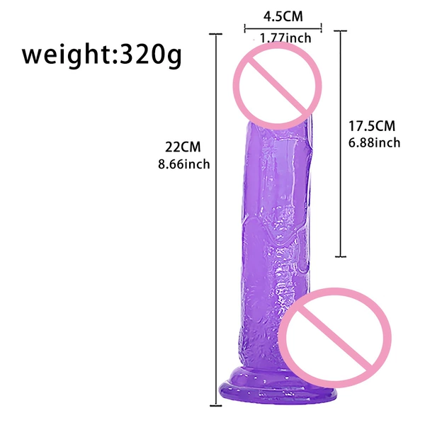 Purple, big, 22cm