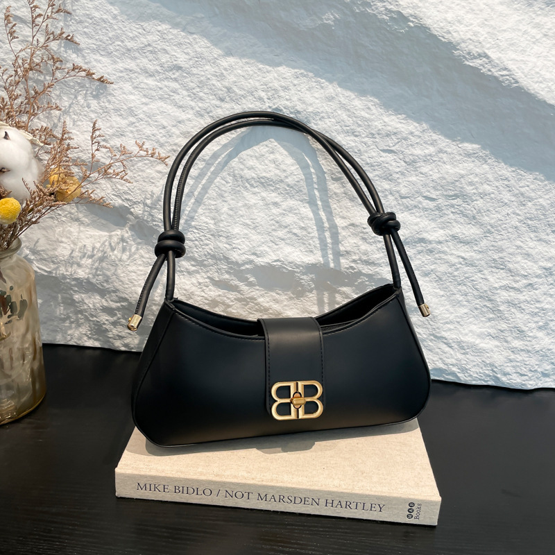 Bolso cuadrado pequeño para axila retro mujer 2024 invierno nuevo hermoso diseño de nicho bolso de mensajero de un solo hombro simple