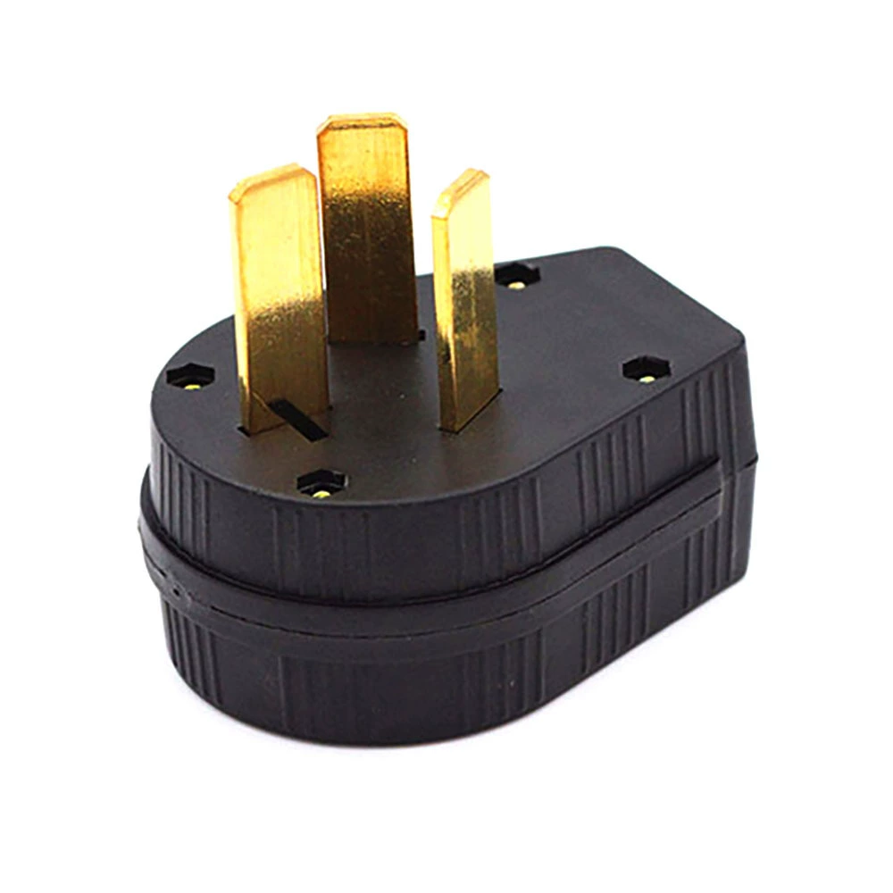 NEMA 10-50P 50A 125/250V американская/канадская трехфазная четырёхпроводная заранее собранная проводка, 3 плоских высокомощных контакта