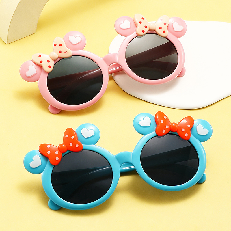 Gafas de Sol Infantiles de Dibujos Animados de Plástico, Protección UV400 para Protección Solar y Viajes