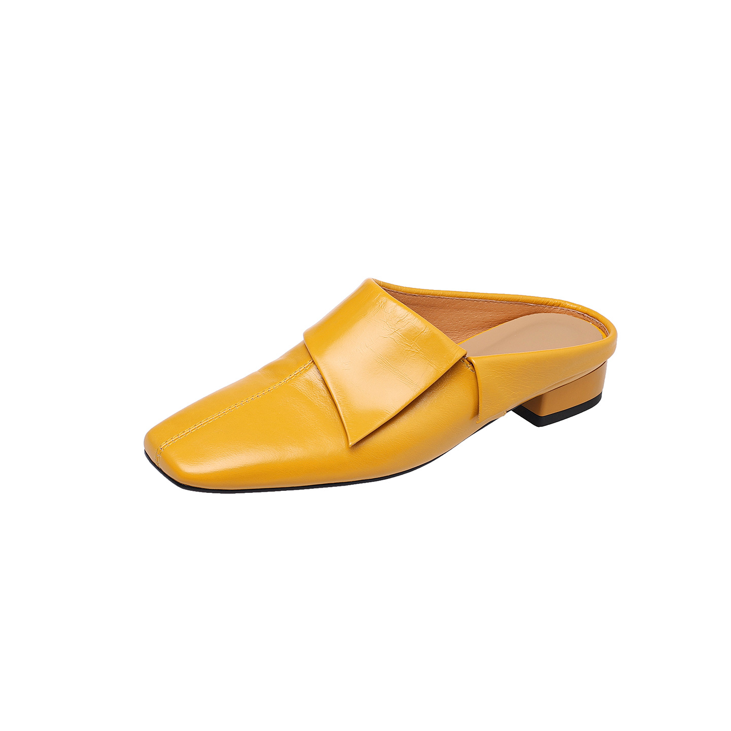 CHIKO Edy Square Toe Block Heels Clogs/Mules Shoes