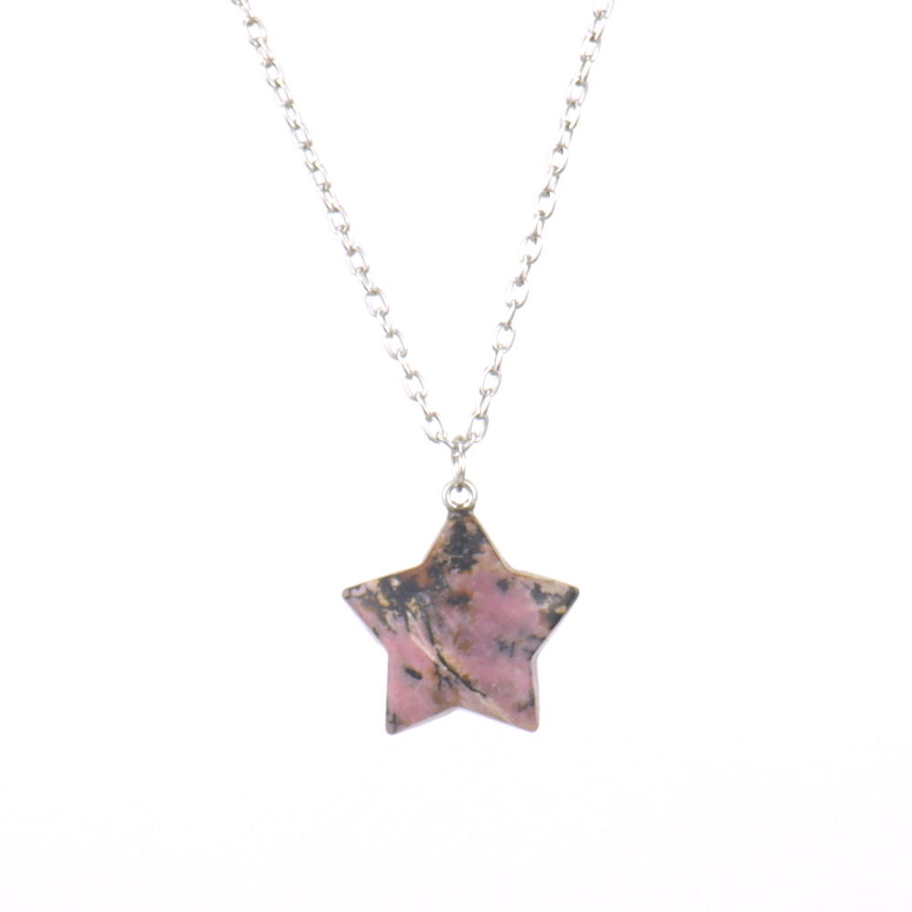 15g Weight Pendant Necklace Classification 1 Piece Quantity Street Occasion Crystal Material Star Pattern Women'S Gender Handmade Design Simple Style Style Simple Style Star Crystal Handmade Pendant Necklace 1 Piece 13