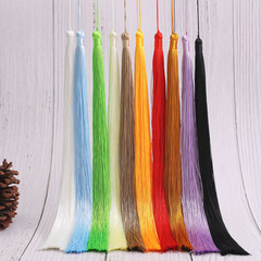 Large 30cm Tassels and Pendants with Feathery Drops, Round Fan Style, Decorative Tassels, Ice Silk Tassel Line, Ornament