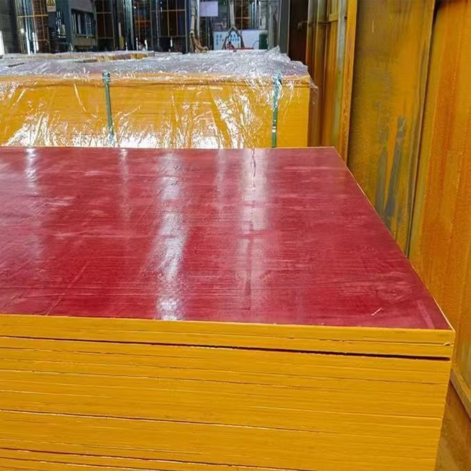 厂家直销木板工地用桥梁板竹胶板小红板黑覆膜板广西模板建筑模板