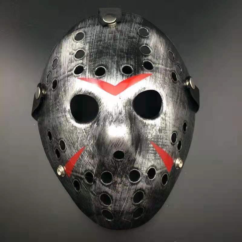 Máscara de Halloween mascarada espesado Jason Cosplay divertido completo cara masculina rendimiento props