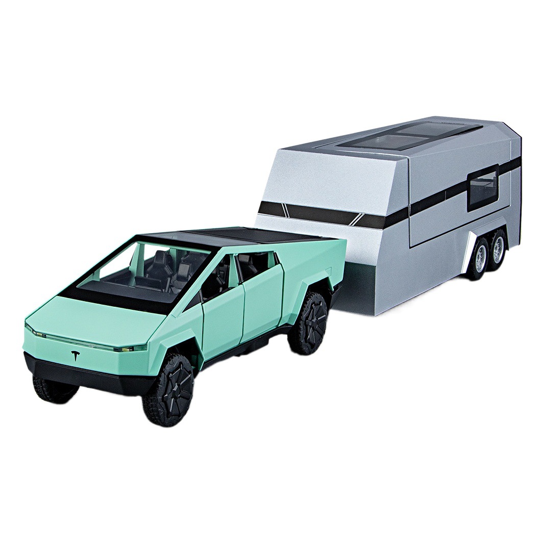 [Caja] Nuevo Houdi 1:32 concepto versión camioneta + RV seis puertas aleación sonido y luz Tire hacia atrás modelo de coche juguete