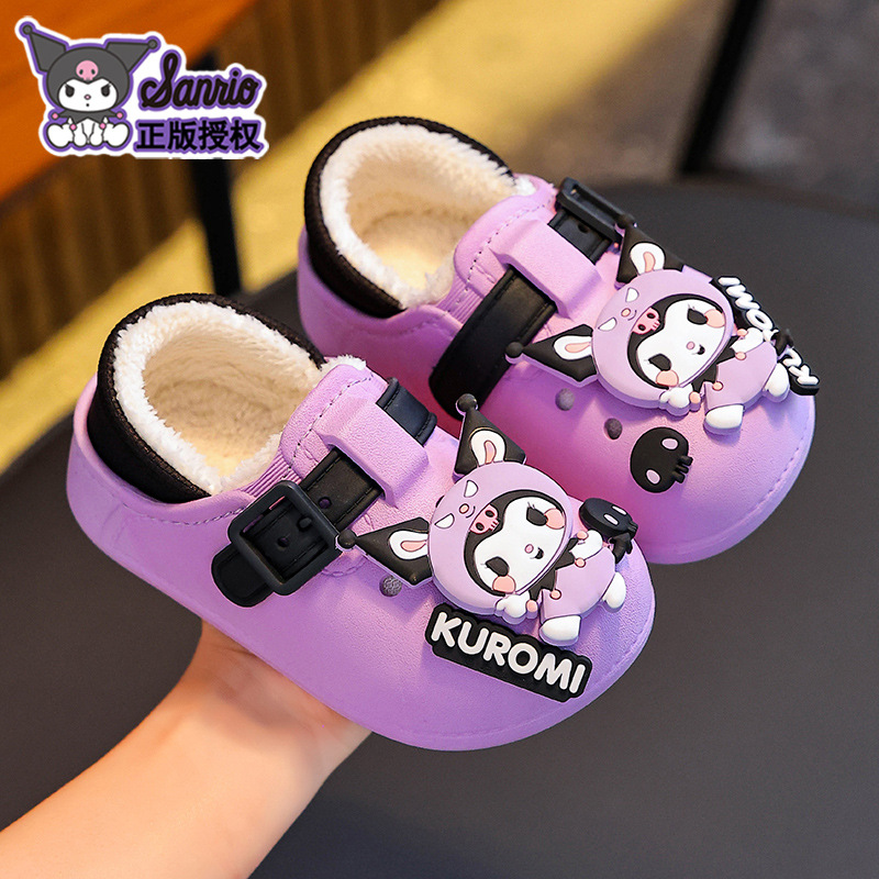 Sanliou bolsas de invierno para niños zapatos de tacones de algodón para niños y niñas calientes con terciopelo Kulomi impermeable zapatillas de algodón para niños caseros