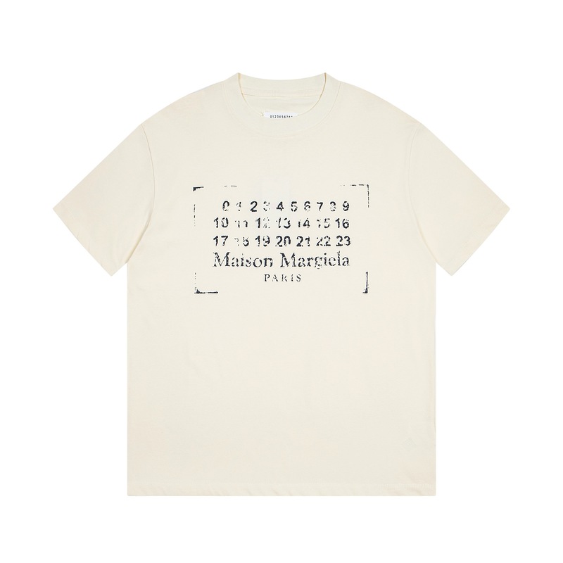 マギラスタイルMM6半袖連名金破れ穴刺繍小衆ゆるい男女tシャツmalsonmarglela|undefined