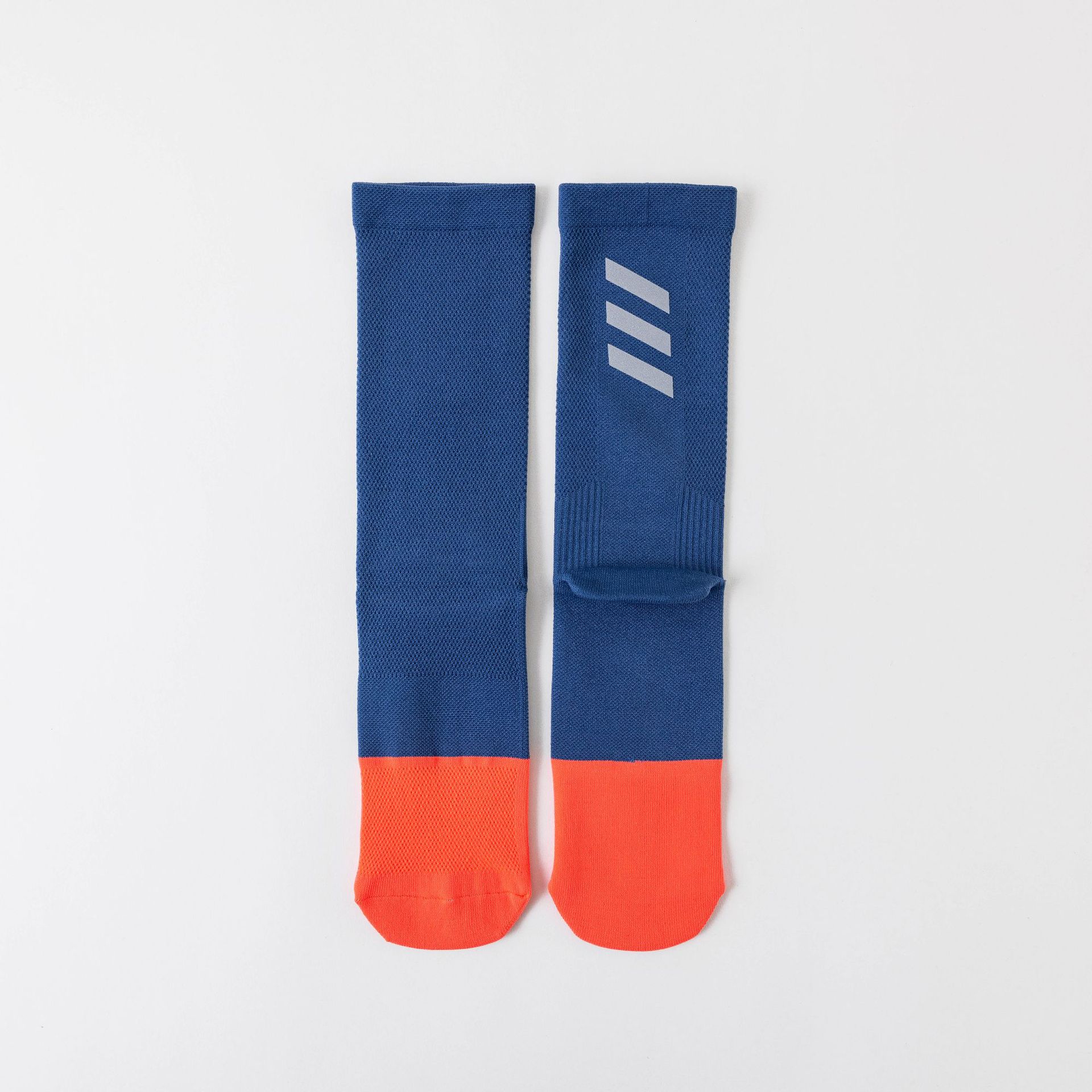 Jianyou 消臭、吸汗性、通気性、反射ソックス、サイクリングソックス、滑り止めロードバイクスポーツソックス、ランニング発光ミッドチューブソックス