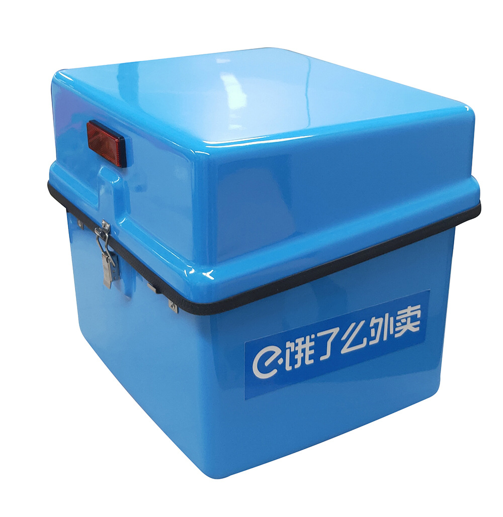 Factory direct US group take-out heat preservation box delivery box waterproof city delivery motorcycle trunk trunk