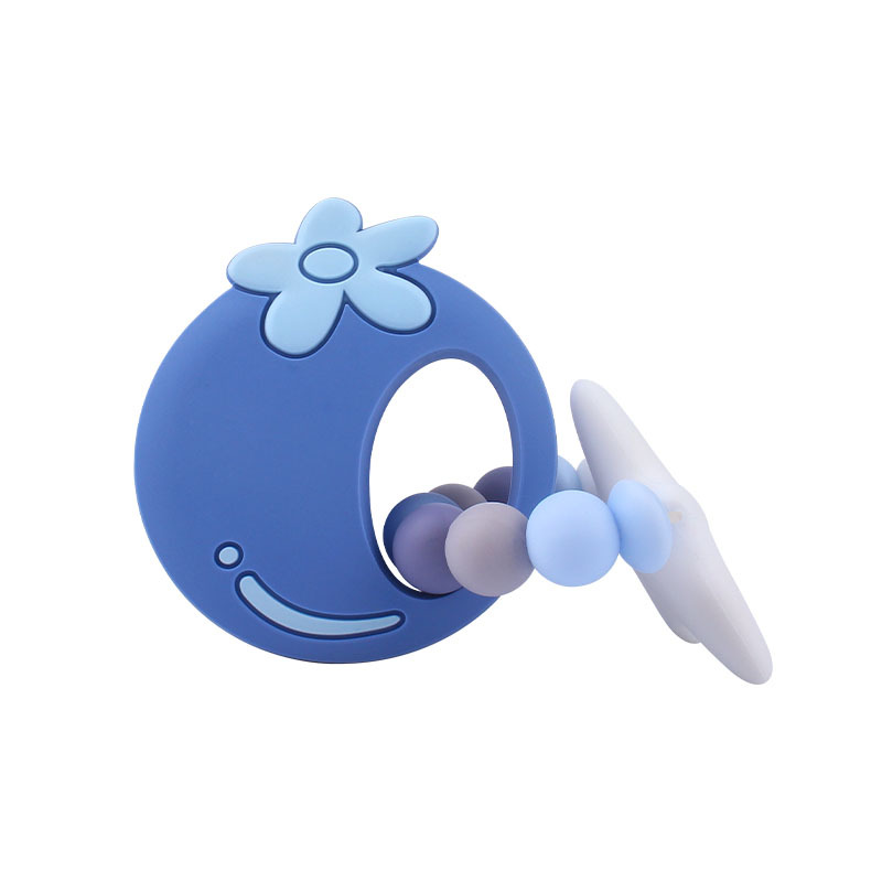 Nueva DIY creativo de dibujos animados de silicona fruta Big Star juguete teether fresa mango teether pulsera teether stick