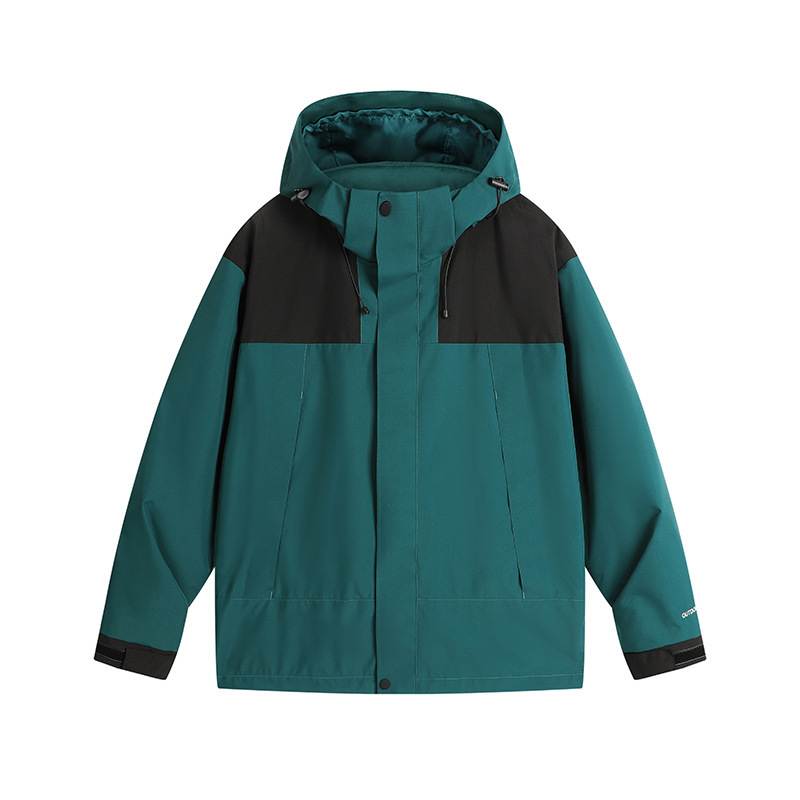 厂家直销冲锋衣户外情侣拼色冲锋衣防水防风登山服冲锋三合一|undefined