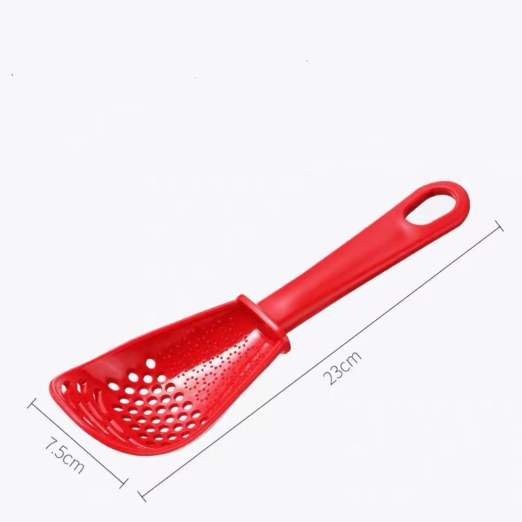 Cuchara de cocina colador multifuncional de cocina molienda y trituración de alimentos complementarios cucharas de jengibre y ajo prensado en el hogar puré de papas para cocinar pala