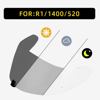 Dəbilqə (Kaska) aksesuarları – R1 Helmet Lenses Are Compatible - color-changing-film