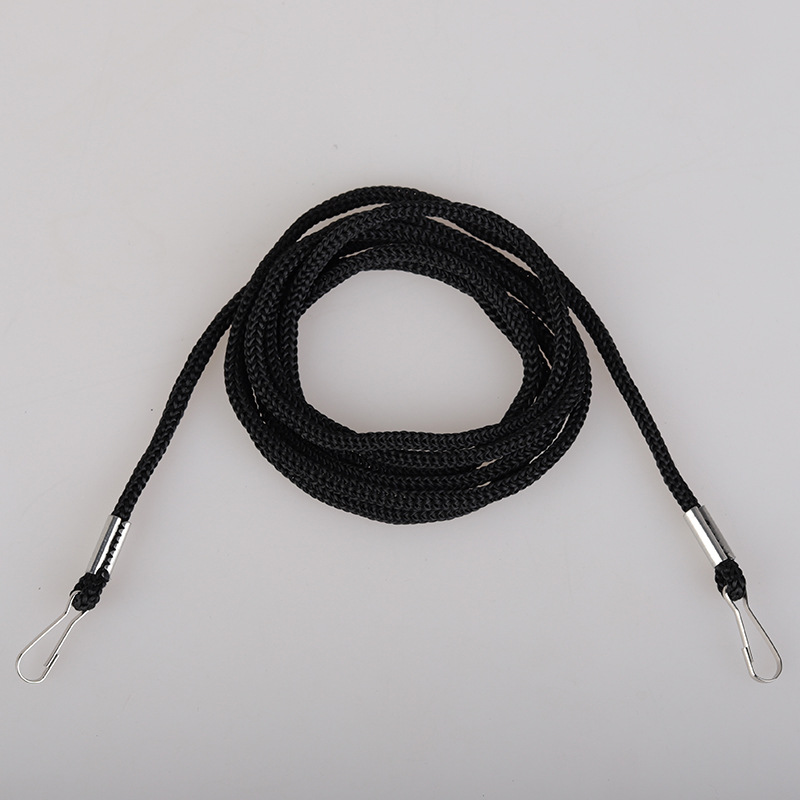 Guantes accesorios de cuerda de cuello cuerda anti-perdida gancho dos extremos con hebilla cuerda de gancho