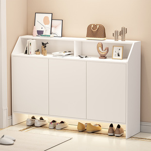 Wooden Shoe Cabinet Living Room Household Entrance Doorway Multi-Layer Shoe Rack Economical Dormitory Storage Cabinet Storage Rack