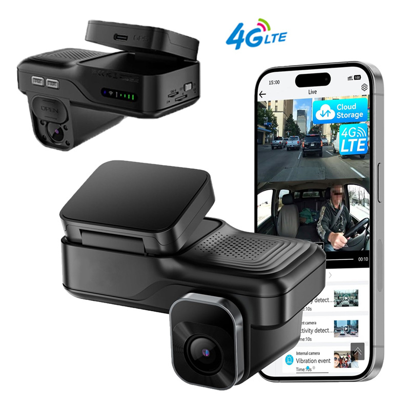 Cross-Border Driving Recorder with 4g Remote Real-Time Monitoring, Front and Rear Dual Radar Detection, Video Cloud Storage, and Sentry Mode