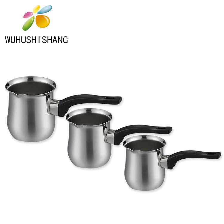 Arab Turkey Milk Cup Milk Pot Three-piece Set Stainless Steel Coffee Milk Cup Coffee Set 3PCS Milk Pot