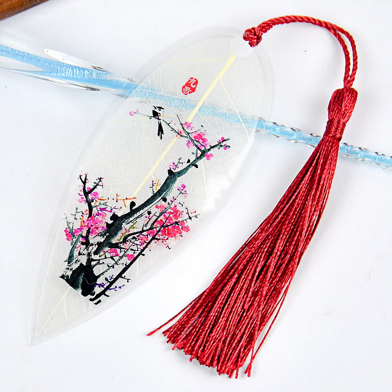 中國風創意葉脈書籤花鳥小清新金屬書籤小學生文化用品送朋友禮品