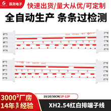 XH红端子排快速端子线电子线排线连接器公母冷压加工定制插头