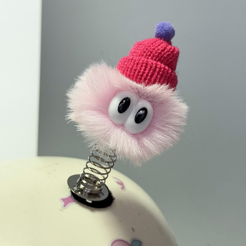 Diàndòngchē – Auto Parts and Accessories Decoration Colorful Cute - spring-red-hat-pink