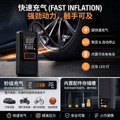 with Tire Pressure Measurement, Electric – Hava nasosu