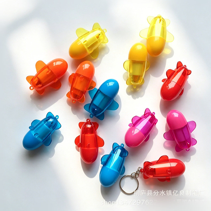 Fábrica directa mini bolígrafo de dibujos animados bolígrafo creativo avión modelado pluma imprimible logotipo
