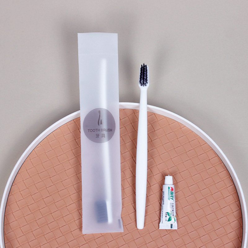 PP 칫솔(검은색 브러시 와이어) + 양면 바늘