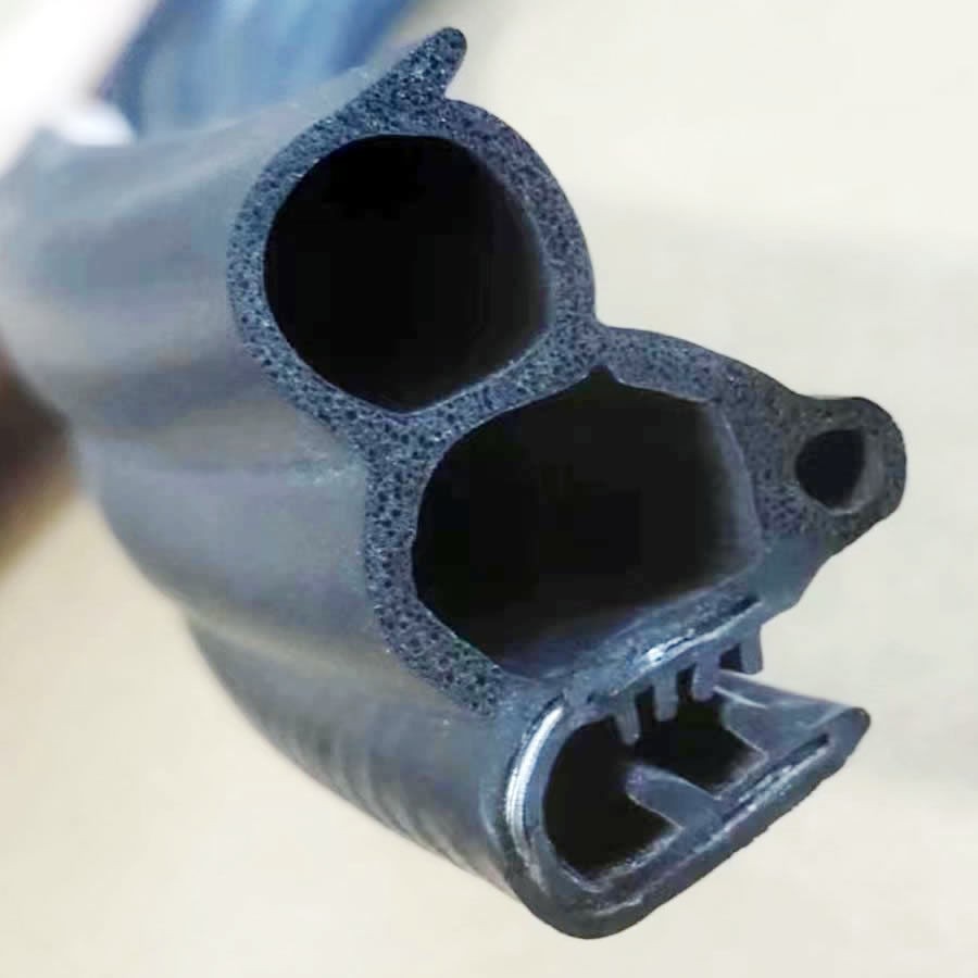 双层加厚防水胶条客车货车工程机械U型卡槽式橡胶密封条
