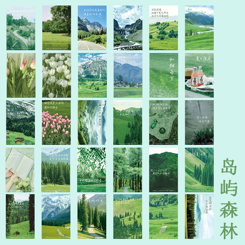 Island Forest (โปสการ์ด30ใบ)
