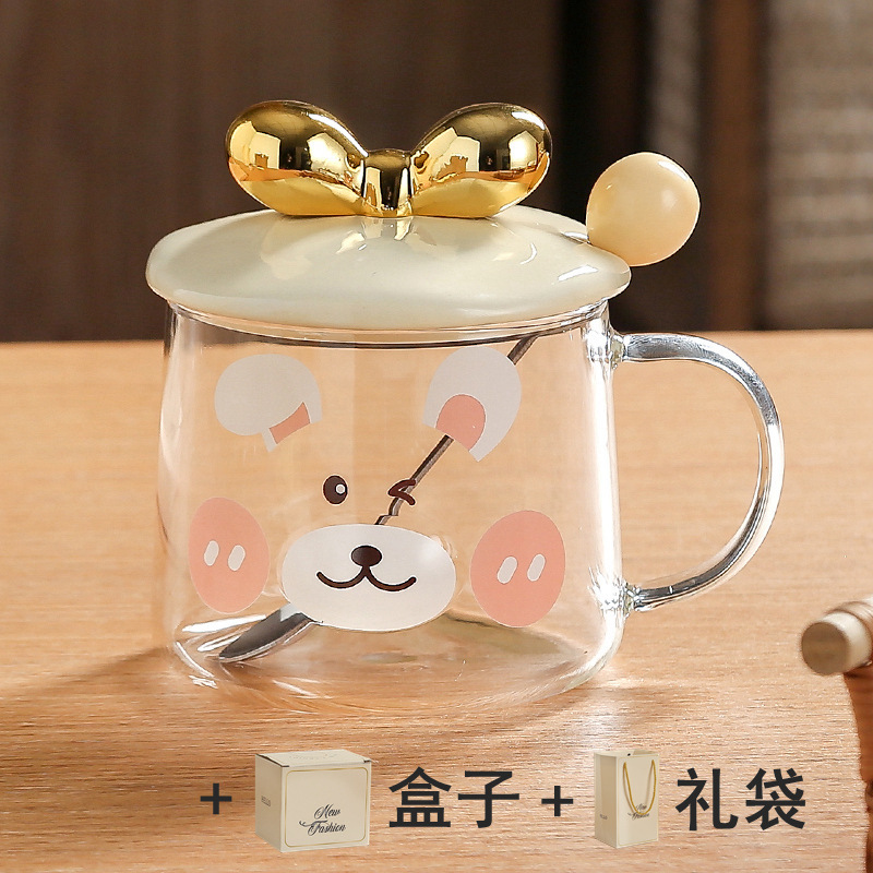 オフィスの漫画のグラスのレリーフの3dかわいいマグカップの牛乳はコップの会社の贈り物を飲みます。|undefined