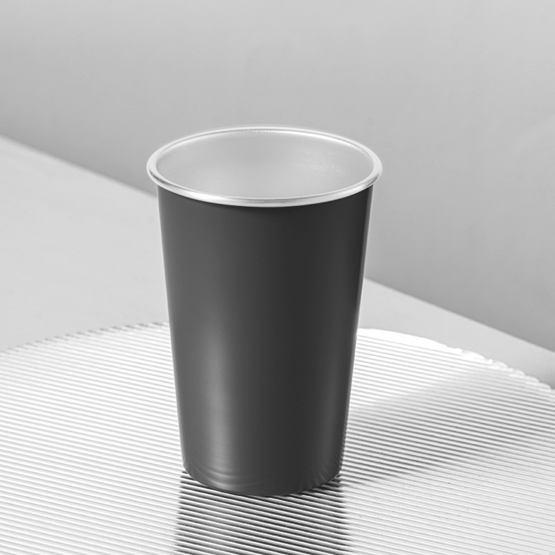 Taza de camping negro