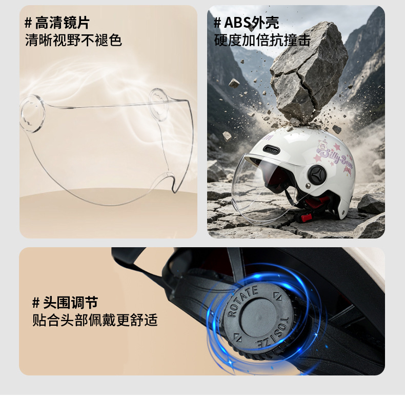 New National Standard 3C Certified Electric Motorcycle Helmet for Men and Women, Summer Sun Protection Half Helmet, All-Season Electric Scooter Safety Helmet