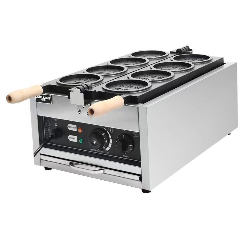 Monedas de oro cocinado máquina de pan de dibujo de alambre comercial máquina de monedas de calefacción eléctrica máquina de monedas de barraca cocinado moneda coreana equipos de queso calefacción eléctrica