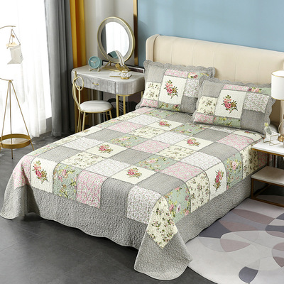 washing Quilting cotton material printing Four piece suit The bed Supplies summer quilt Pastoral wind Mosaic Bed covers Three wholesale