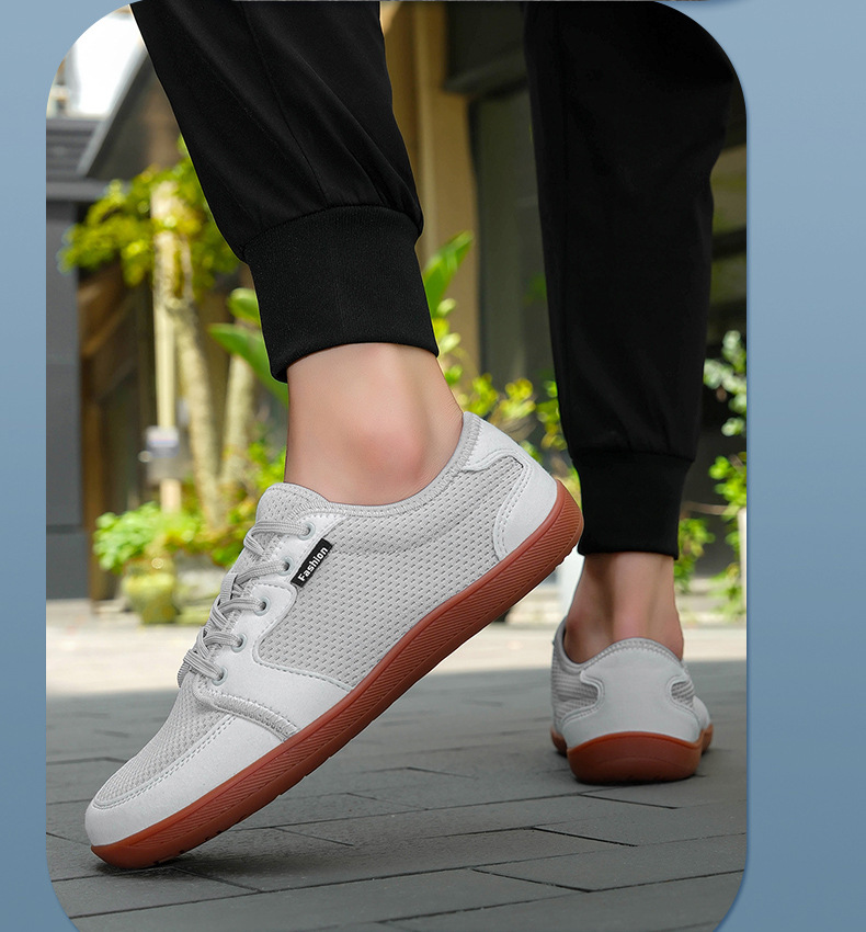 Trendy Moral Training Board Shoes For Men, Mesh Breathable Versatile Sports Casual Shoes, Outdoor Wide-toe Shoes_vogvips.com